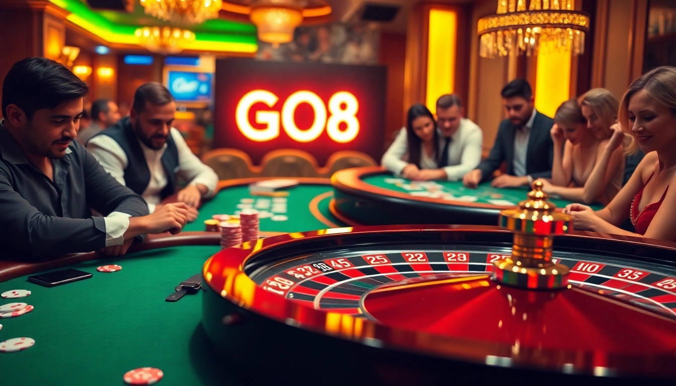 Experience thrilling moments at the GO8 casino with intense roulette action and vibrant player engagement.