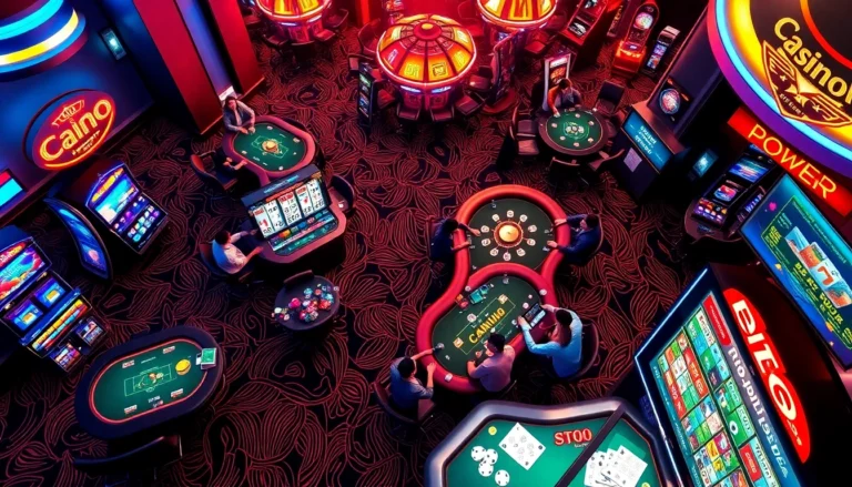Engaging scene showing players accessing 'đăng nhập C168' at vibrant casino tables filled with excitement.